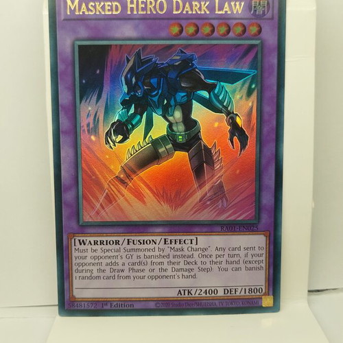 Masked Hero Dark Law Yu-Gi-Oh! card