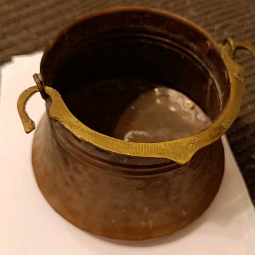 Vintage copper pot used