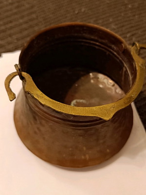 Vintage copper pot used