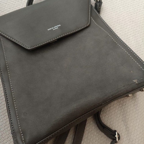 David Jones gray backpack used, spacious