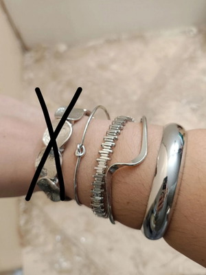 Women's bracelets like new, silver, all together