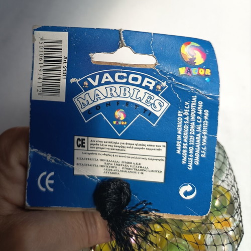 Vacor de Mexico Confetti Glass Marbles new in packaging
