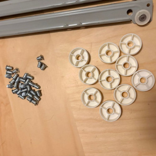 IKEA Metal Drawer Slides Set of 12 with Screws like new