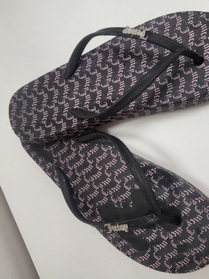 Juicy Couture flip flops used, black, size 39