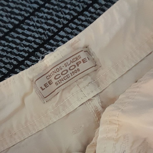 Lee Cooper summer pants like new, wide fit, white beige
