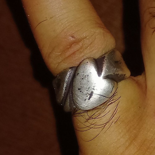 Silver ring 925 unisex, weight 7.3g, size 6.5cm circumference