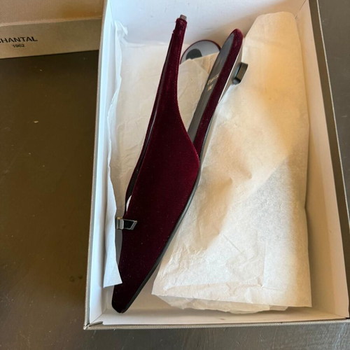 Chantal 1982 shoes size 36 burgundy new