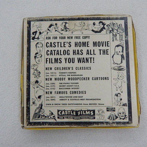 Woody Woodpecker 8mm film used, Castle Films 1960s