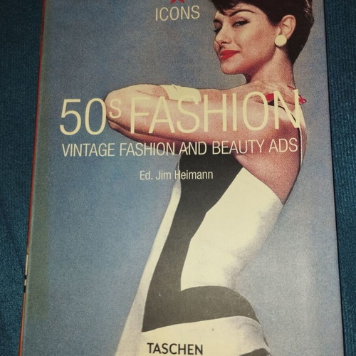 50s Fashion Taschen Icons book like new, Jim Heimann