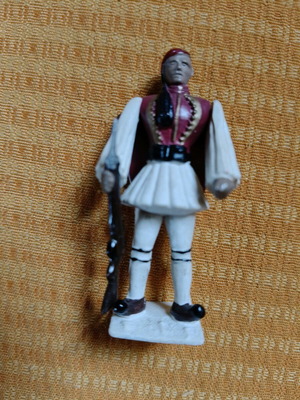 Pal Evzones soldier figure like new in rare red color