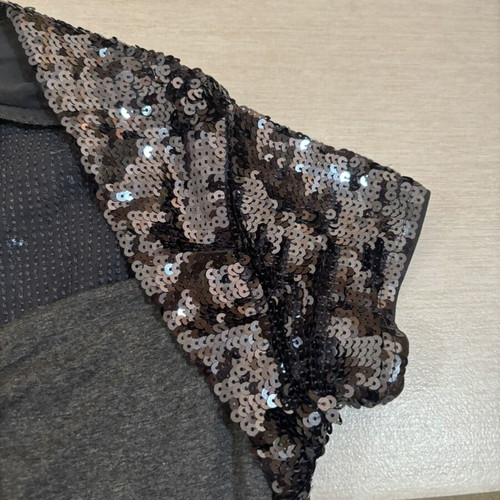 Zara sequin blouse grey size M like new