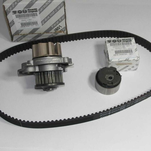 Timing belt set with water pump and tensioner for Fiat 1.2 & 1.4 8V FIRE engines new