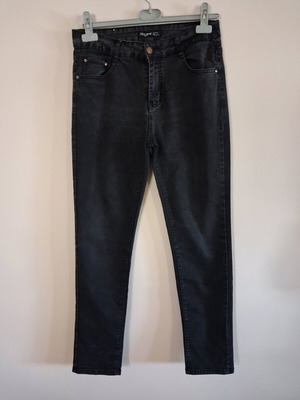 Miss Good black-grey high-waist women's jeans