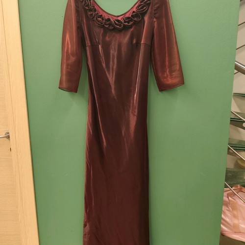 Vintage burgundy evening dress like new, size 50