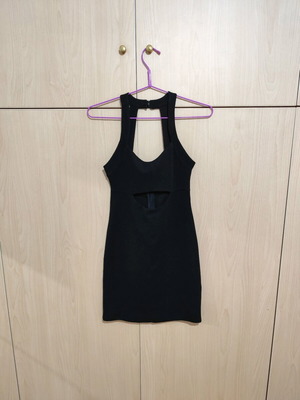 Black short dress Pink Woman size M like new