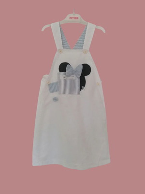 Minnie Mouse Vintage Dress used, white, size 122 cm, 6-7 years
