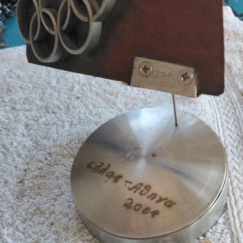 Handmade Athens 2004 Olympic Games souvenir trophy