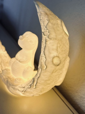 3d printed χειροποίητο φωτιστικό καινούργιο, με μπαταρία ή πρίζα