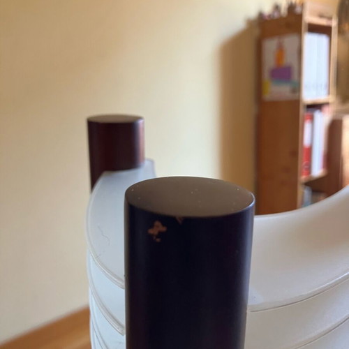CD case used, made of wood and plastic