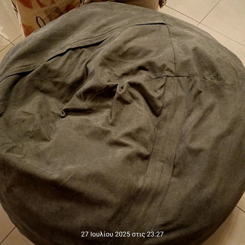 Bean Bag Armchair XXXL Grey 120x120cm like new