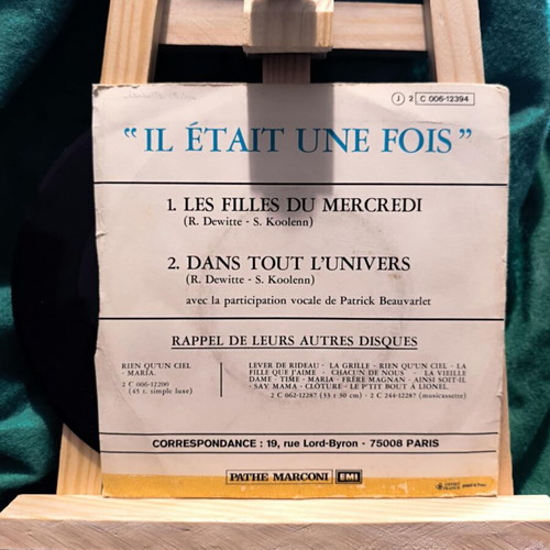 Il Était Une Fois Les Filles Du Mercredi vinyl like new, pop