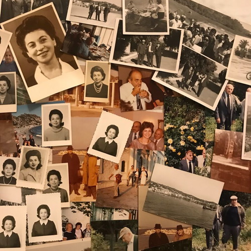 Set of old photos used