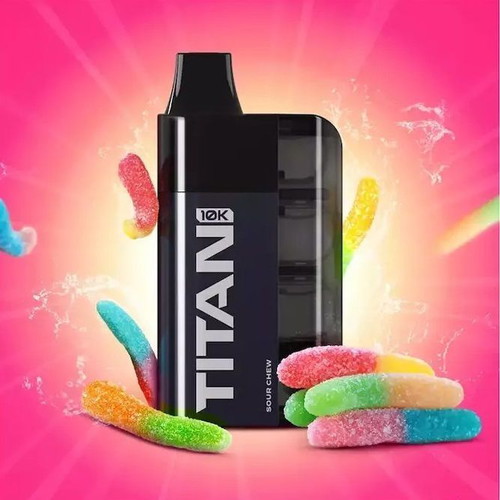 Titan 10K Puffs Disposable Vape New, Sour Chew Flavor