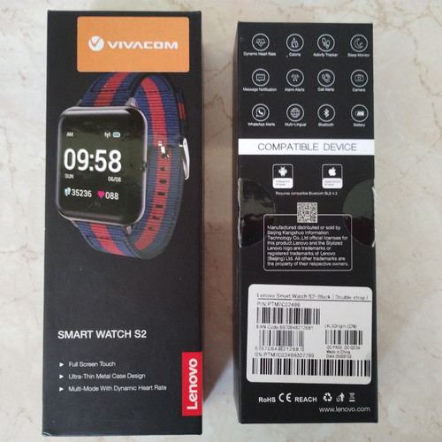Smart Watch Lenovo S2 νέο με επιπλέον υφασμάτινο λουράκι