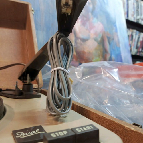 Dual record player used without needle Greek made suitcase model
