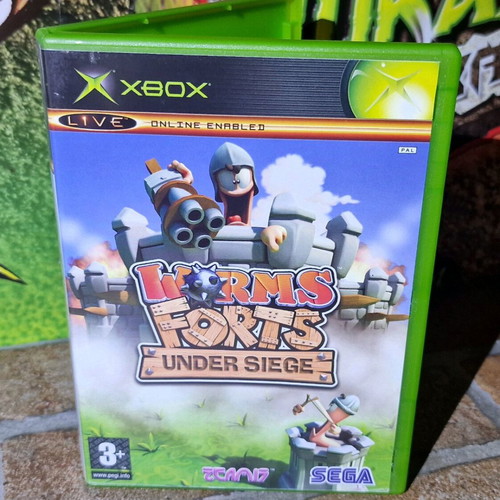 Worms Forts: Under Siege Microsoft Xbox like new