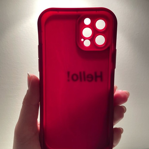 Iphone 12 Pro silicone case new with Hello