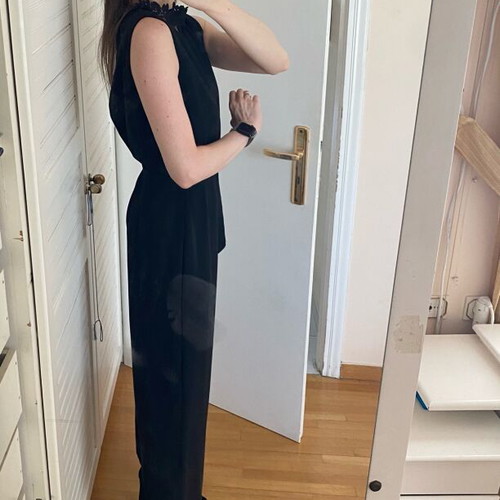 Zara black jumpsuit like new, size M