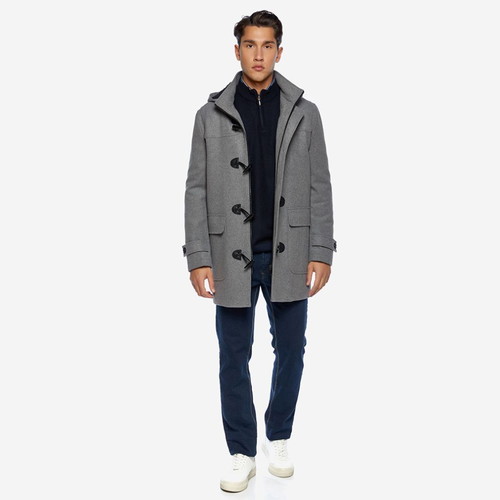 Sogo men's Montgomery coat grey new