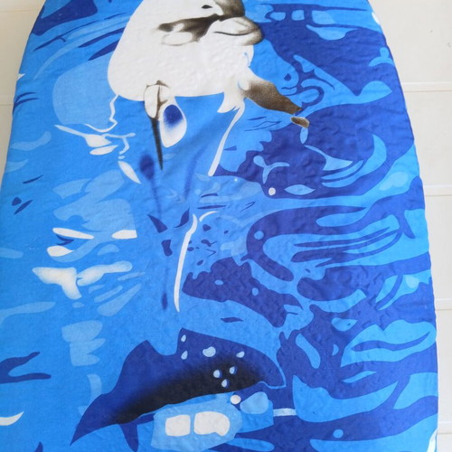 Children's blue bodyboard used