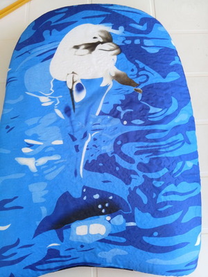 Children's blue bodyboard used