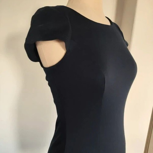 Sandro Ferrone elastic pencil dress dark blue XS S like new