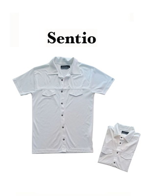 Sentio Ανδρικό πουκάμισο μεταχειρισμένο, άσπρο, μέγεθος M