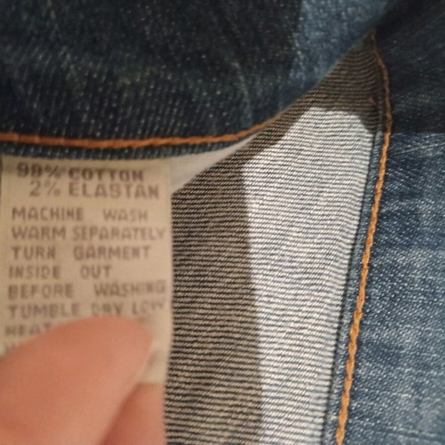 Sarah Lawrence Jean like new, low waist, blue, straight leg with slight flare