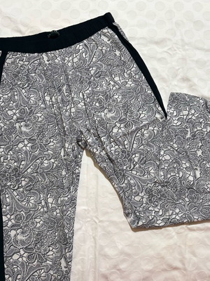 Sisley printed pants like new, high waist, sizes S/M