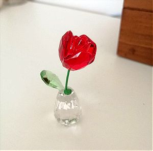 Swarovski Κρυστάλλινο Διακοσμητικό Τριαντάφυλλο