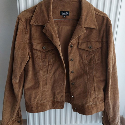 Women’s suede jacket like new, brown, size S/M