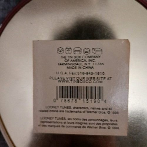 Taz box used, original metal 1998