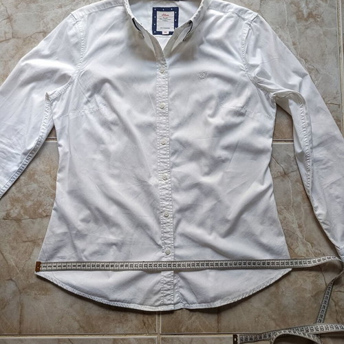 S.Oliver women's shirt new, white and blue, sizes M and L