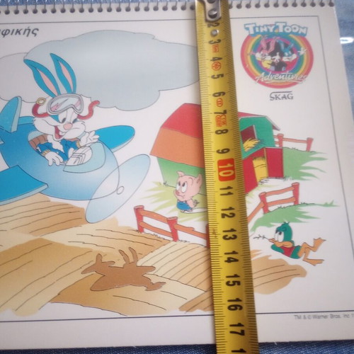 Vintage SKAG Tiny Toon Adventures drawing pads new old stock, pack of 6