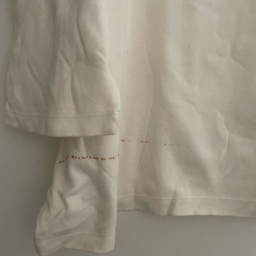 Long-sleeve blouse used, white, size XXXL