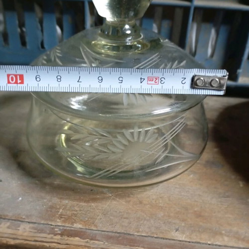 Vintage crystal fondue bowl like new