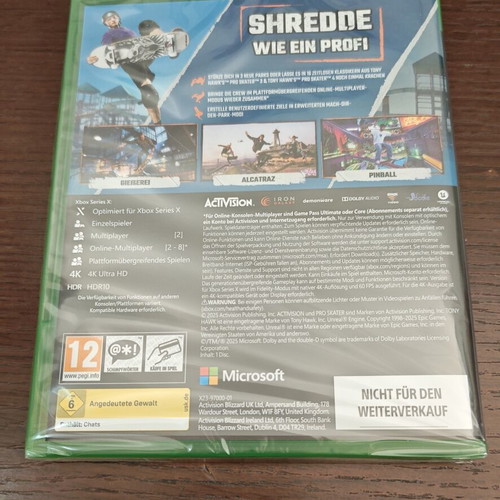 Tony Hawk's Pro Skater 3+4 Deluxe Edition Xbox game, sealed