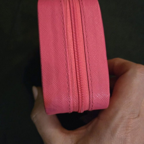Travel jewelry box new, fuchsia color 10×10×5
