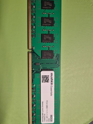 Mushkin Essentials 8GB DDR3 1600MHz Desktop RAM like new
