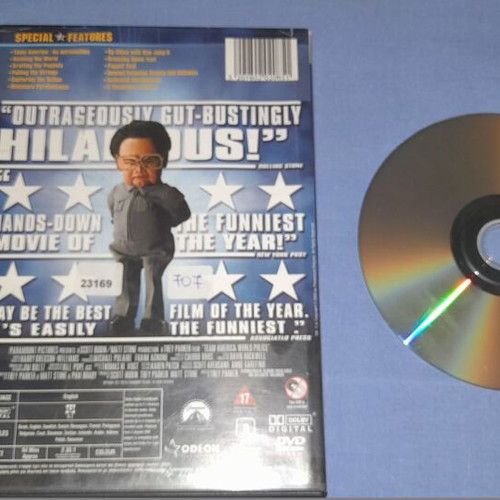 Team America World Police DVD used with subtitles, animated